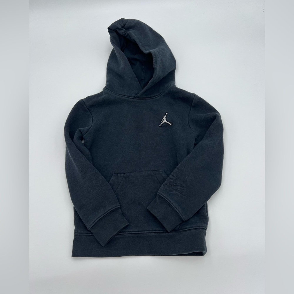 Authentic Jordan Youth Hoodie - Faded Black, Size 4-5 Yrs